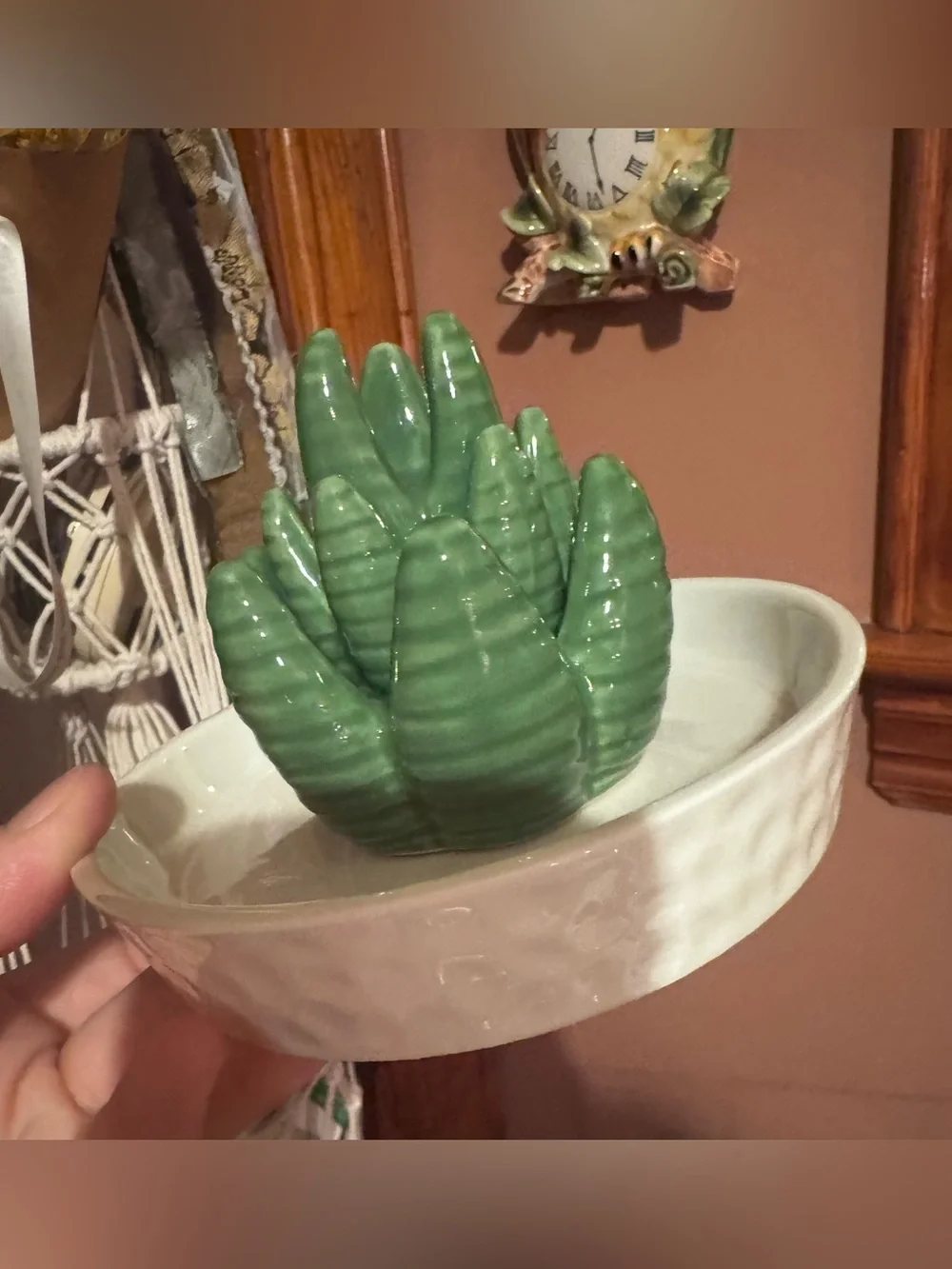 Ceramic Aloe Ring Holder